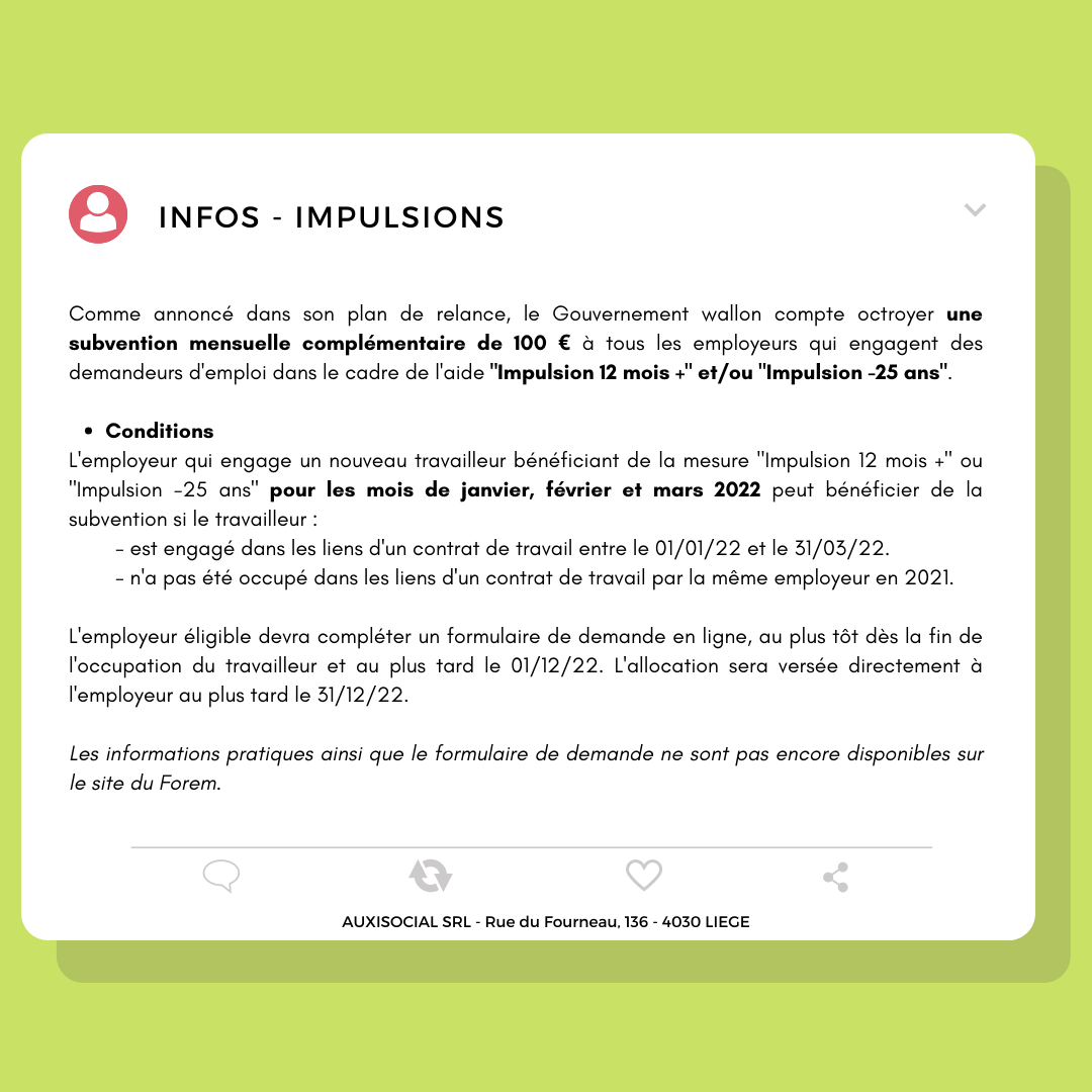 Infos INSTA - Impulsions