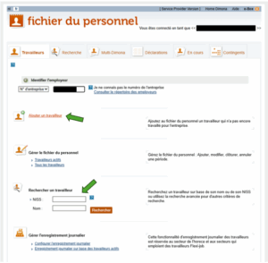 Ajouter un travailler DIMONA